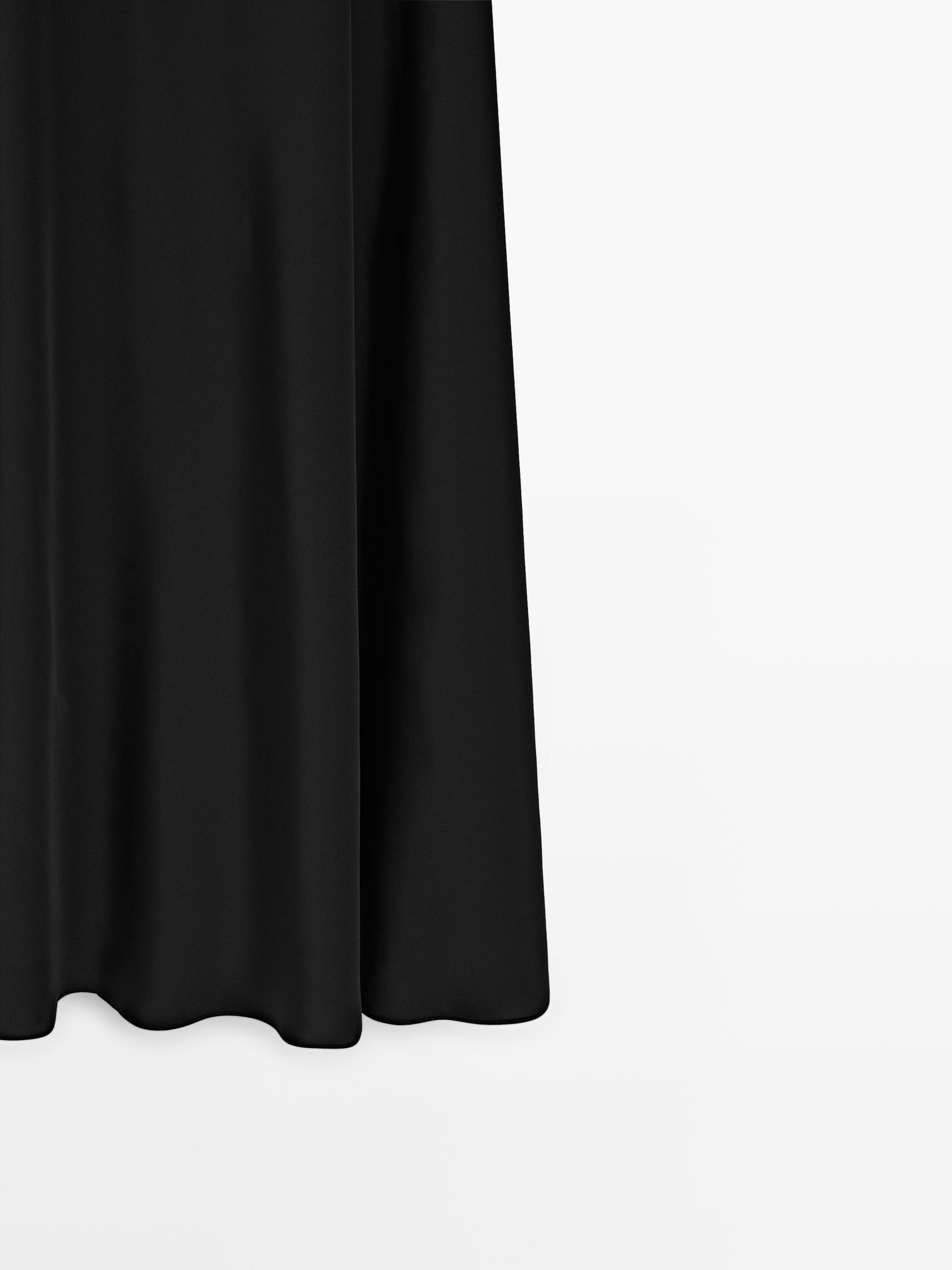 Long dress with sheer detail